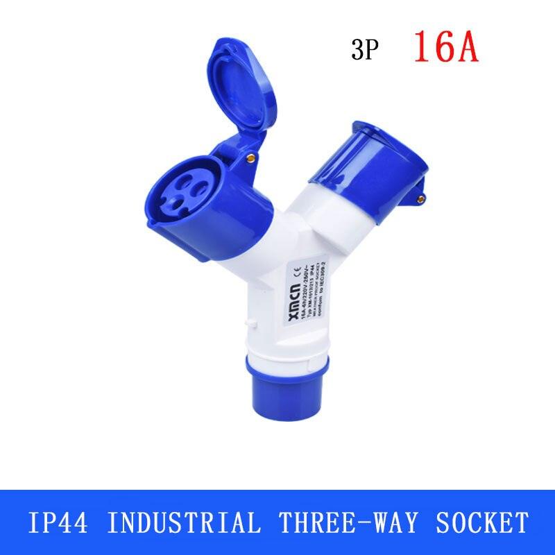 Multi-functional Waterproof Dustproof Industrial 1 Input to 2 IP44 Supply