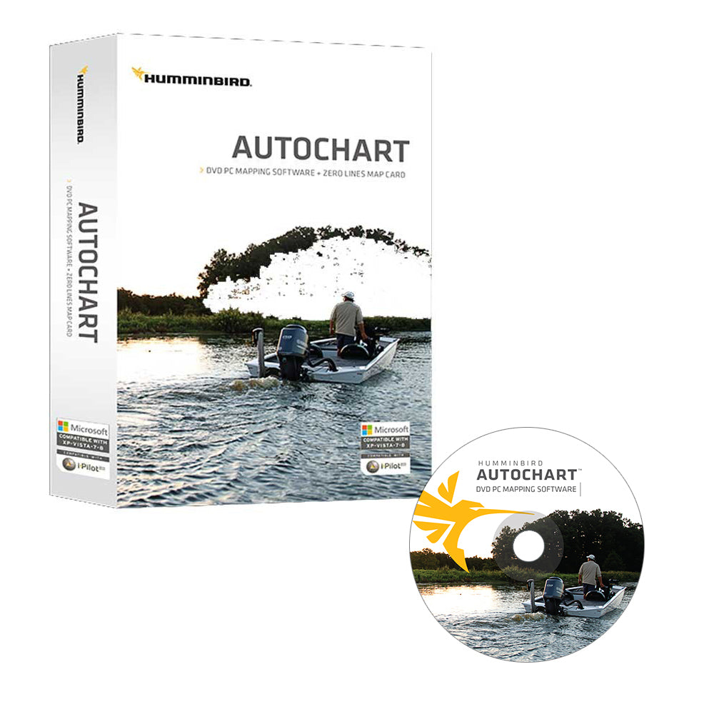 Humminbird Autochart DVD PC Mapping Software w/Zero Lines Map Card [600031-1] Sale