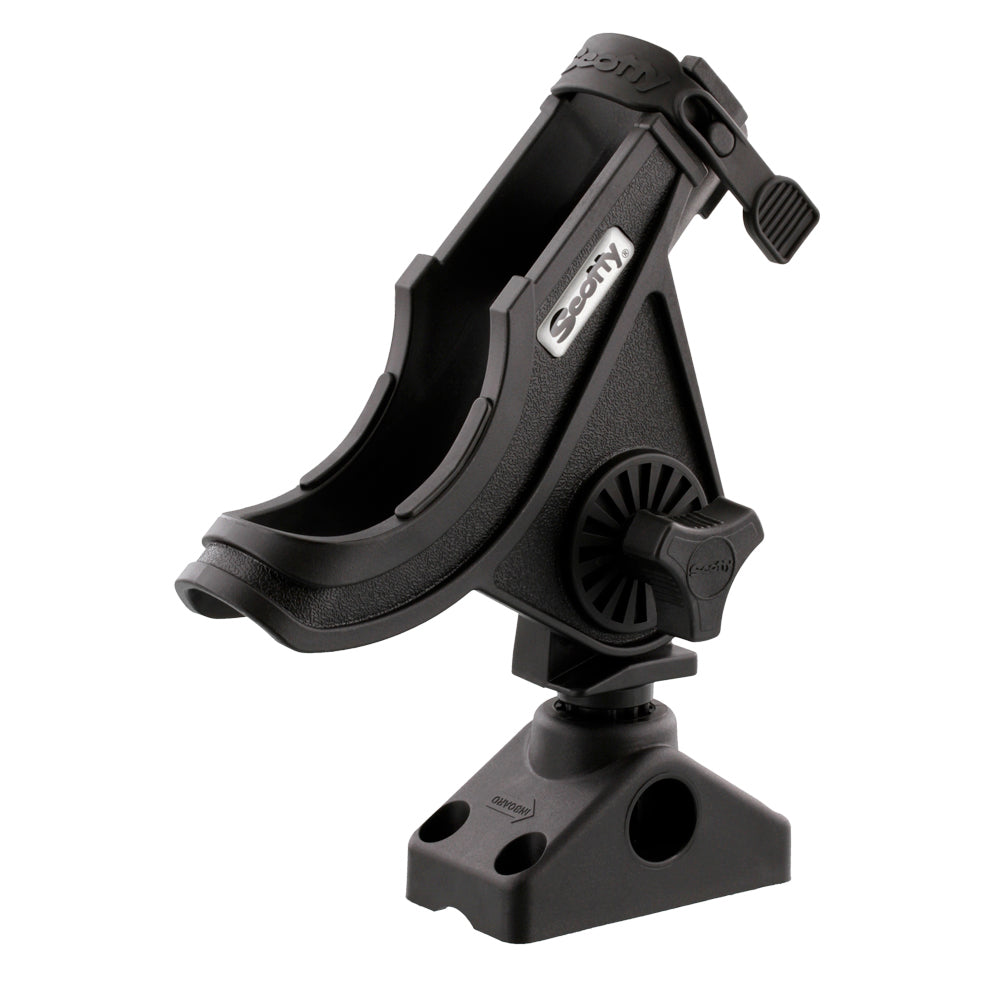 Scotty 280 Bait Caster/Spinning Rod Holder w/241 Deck/Side Mount – Black [280-BK] Online Sale