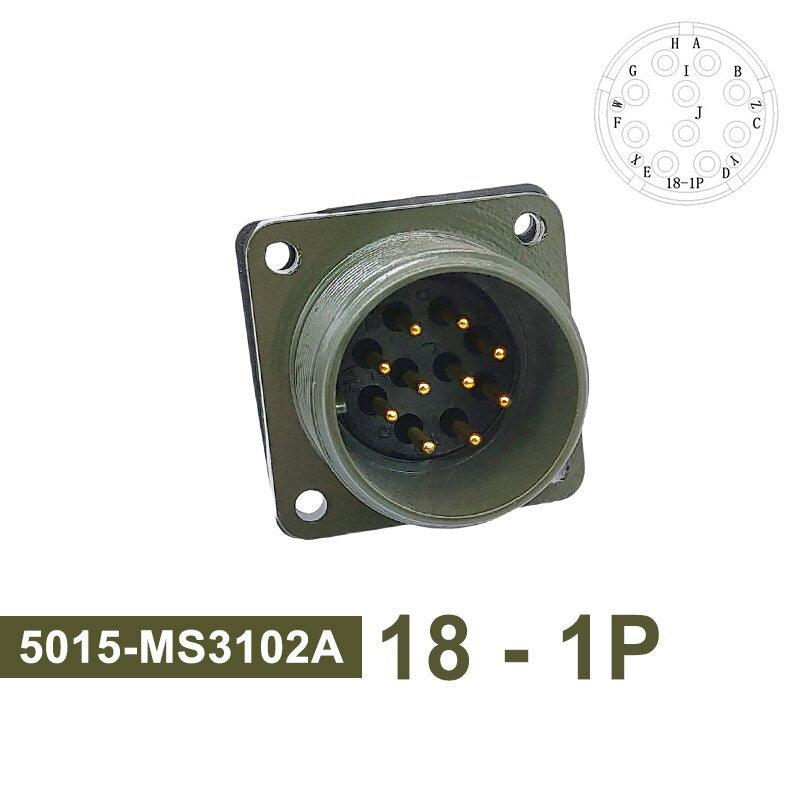 MS3102A MIL-C 5015 Military Specification Connector 18S-12 18S-8 18S-1 Plug & Socket MS3106A MS3108A MIL STD Circular Connectors on Sale