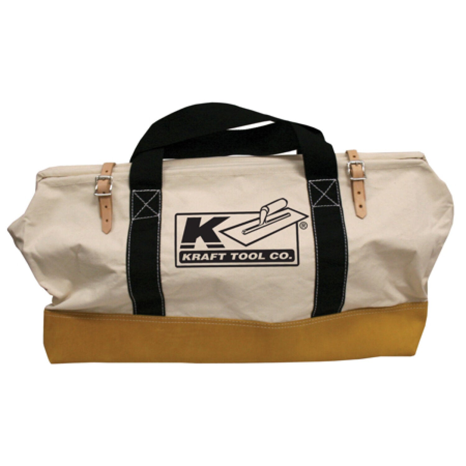 kraft Tool WL224 24″ Leather Bottom Bag with Nylon Handles Hot on Sale