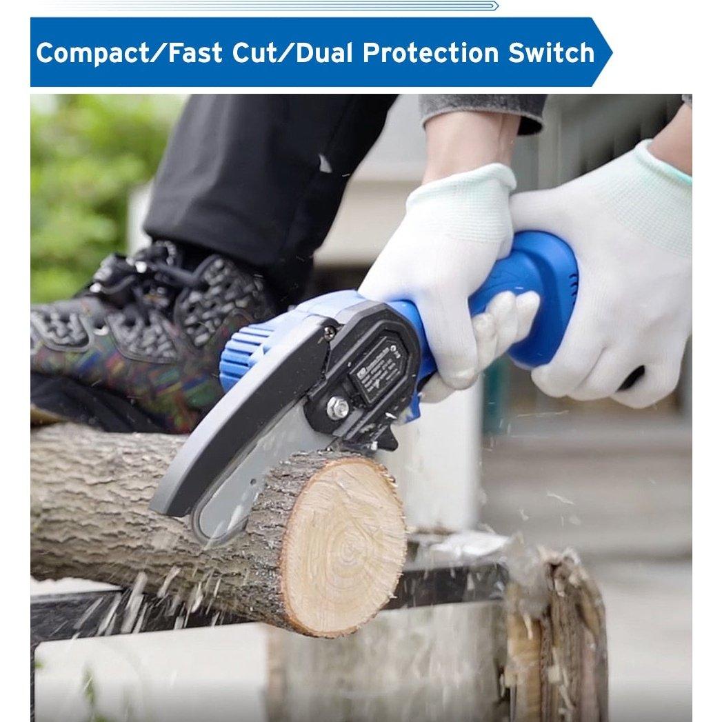 PROSTORMER- Electric ChainSaw 21V Portable for Woodworking| US/UK/EU/AU Plug Optional Supply