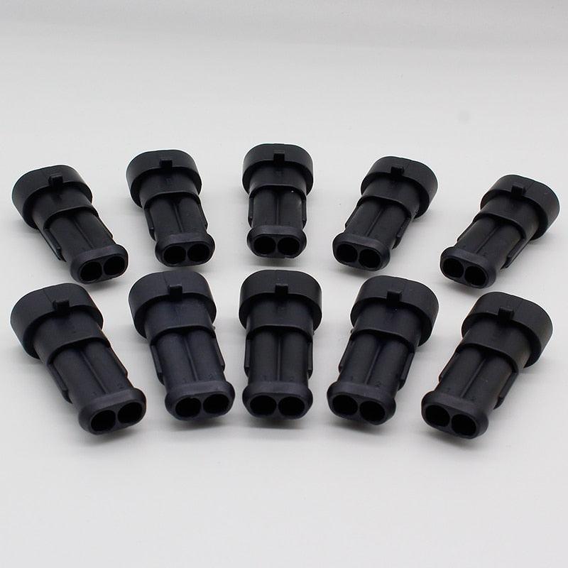 Promotion! 10 Kit 2 Pin Way Waterproof Electrical Wire Connector Plug Online Hot Sale