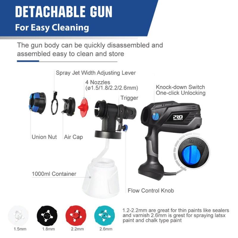 PROSTORMER- 600W Electric Spray Gun with 4 Nozzle| AU/US/EU/UK Plug Optional Online Sale