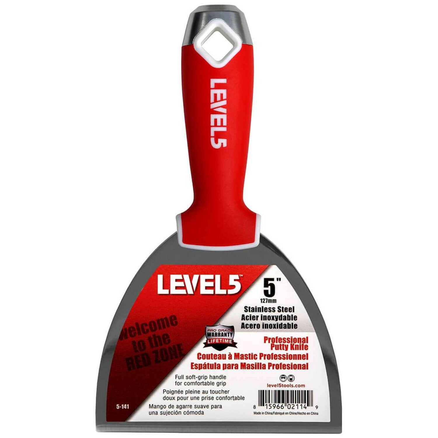 Level5 5-141 5″ Stainless Steel Joint Knife w/ Soft Grip Handle Supply