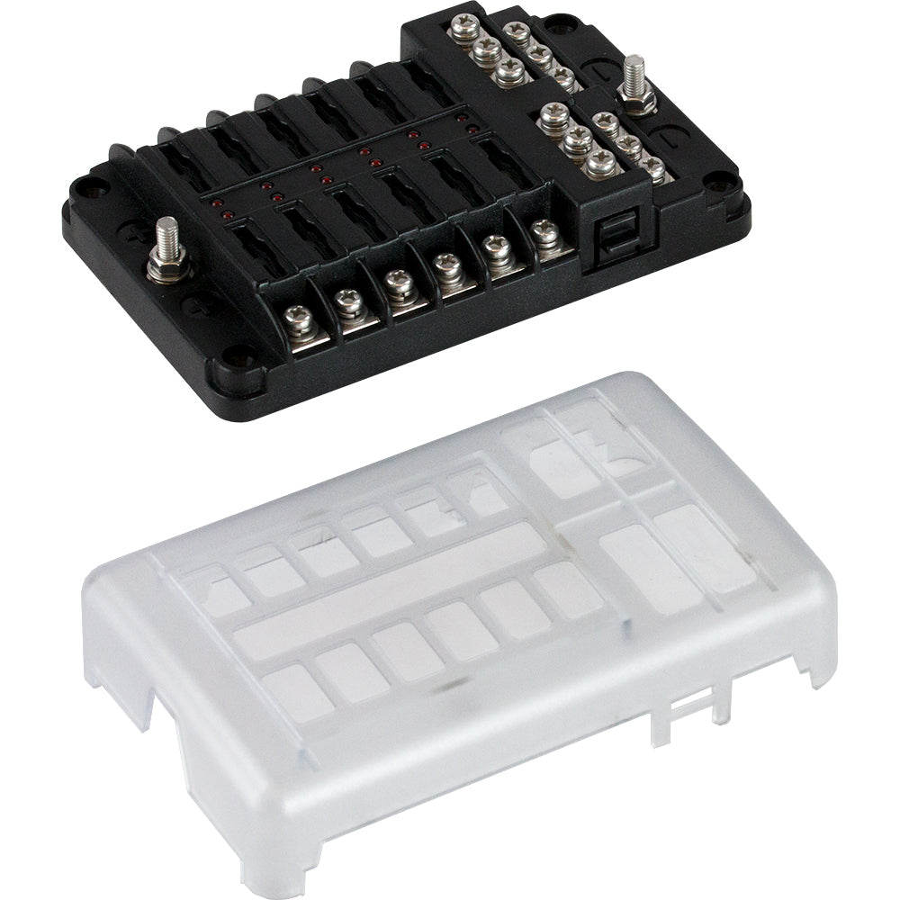 Sea-Dog Blade Style LED Indicator Fuse Block w/Negative Bus Bar – 12 Circuit [445188-1] Hot on Sale