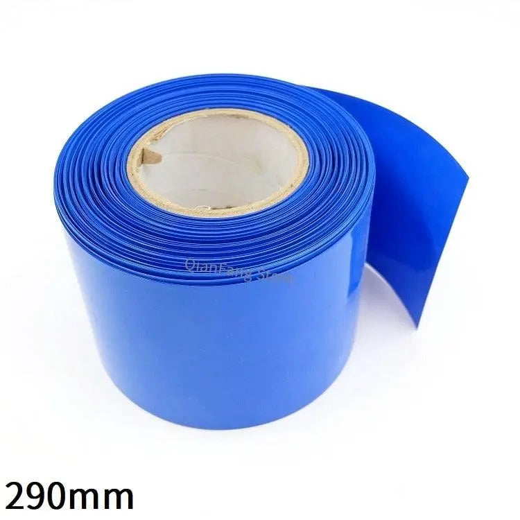 PVC Heat Shrink Tube 290mm Width Blue Shrinkable Cable Sleeve Sheath Pack Cover for 18650 Lithium Battery Film Wrap Online