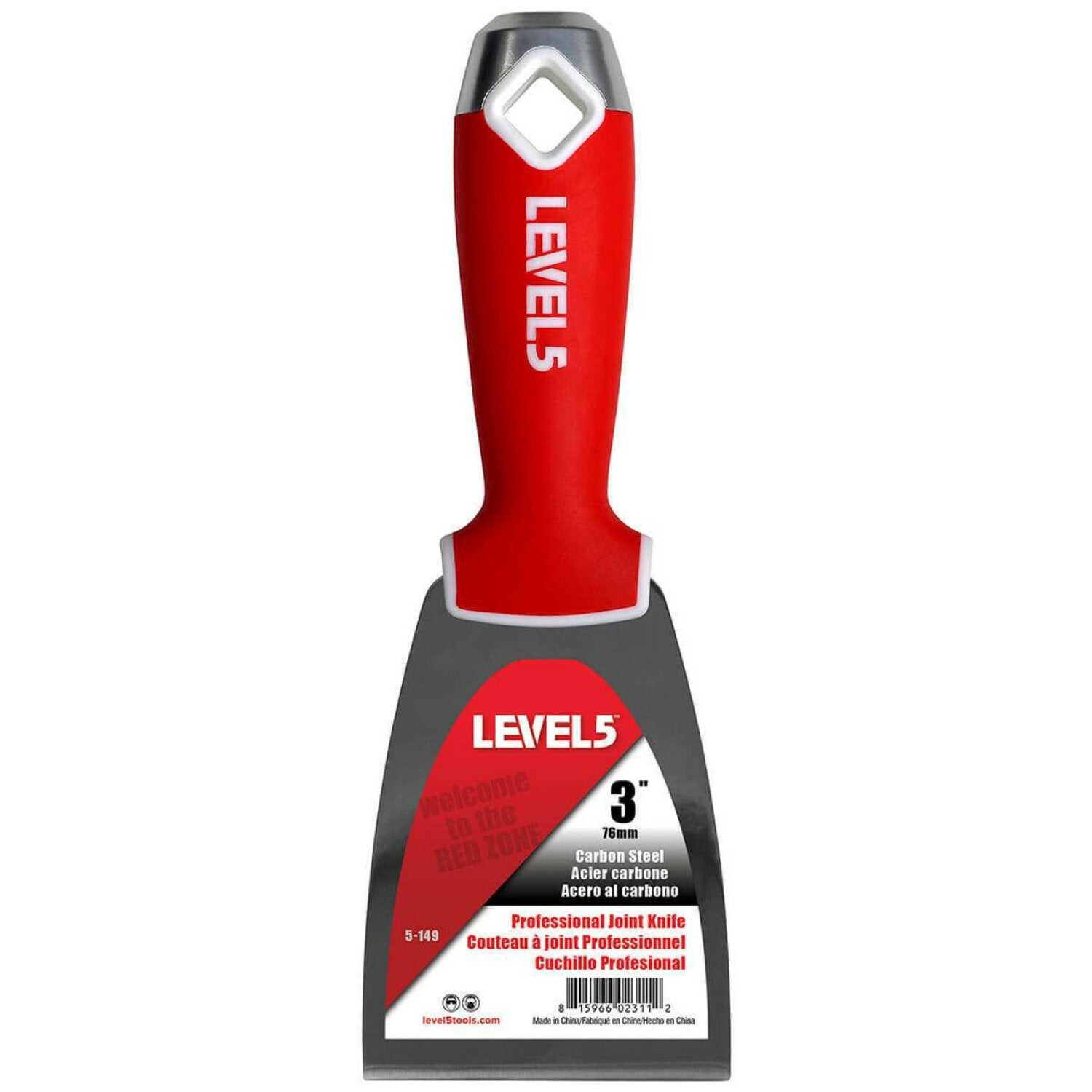 Level5 5-149 3″ Carbon Steel Joint Knife with Soft Grip Handle Supply
