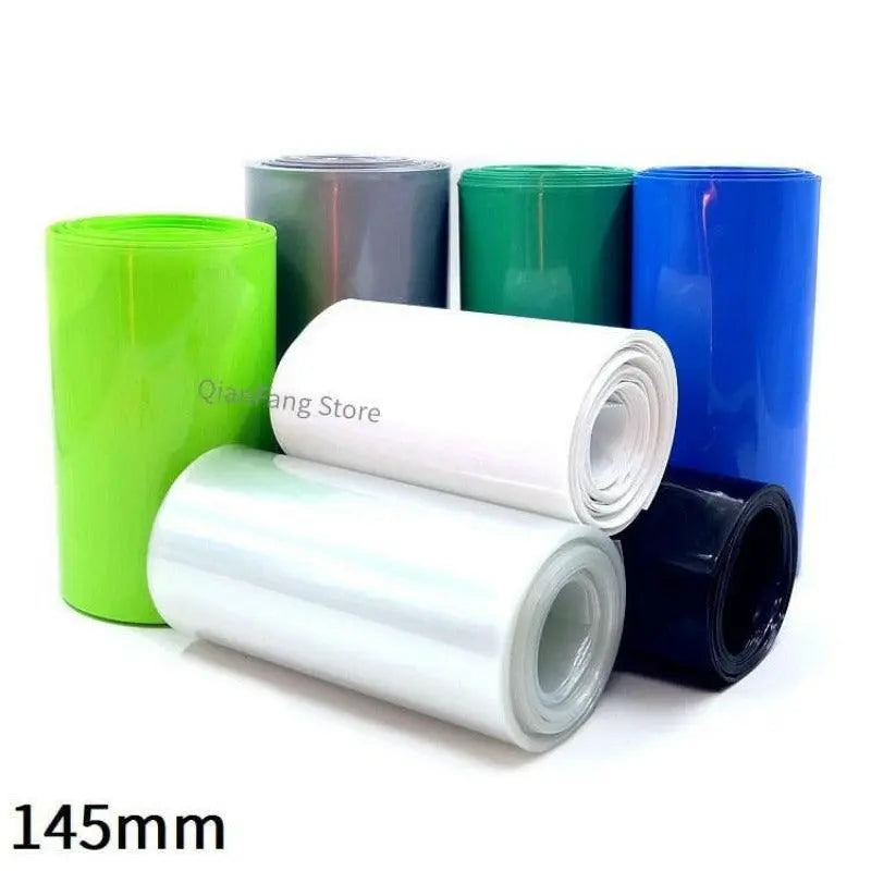 PVC Heat Shrink Tube 145mm Width Blue Multicolor Shrinkable Cable Sleeve Sheath Pack Cover for 18650 Lithium Battery Film Wrap Online Sale