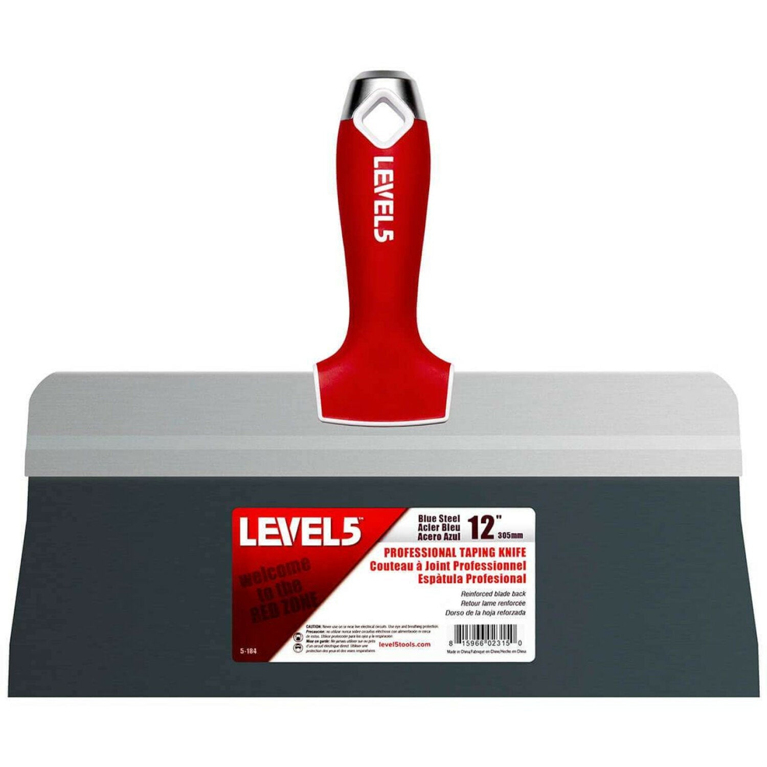 Level5 5-184 12″ Blue Steel Big Back Taping Knife with Soft Grip Handles Online
