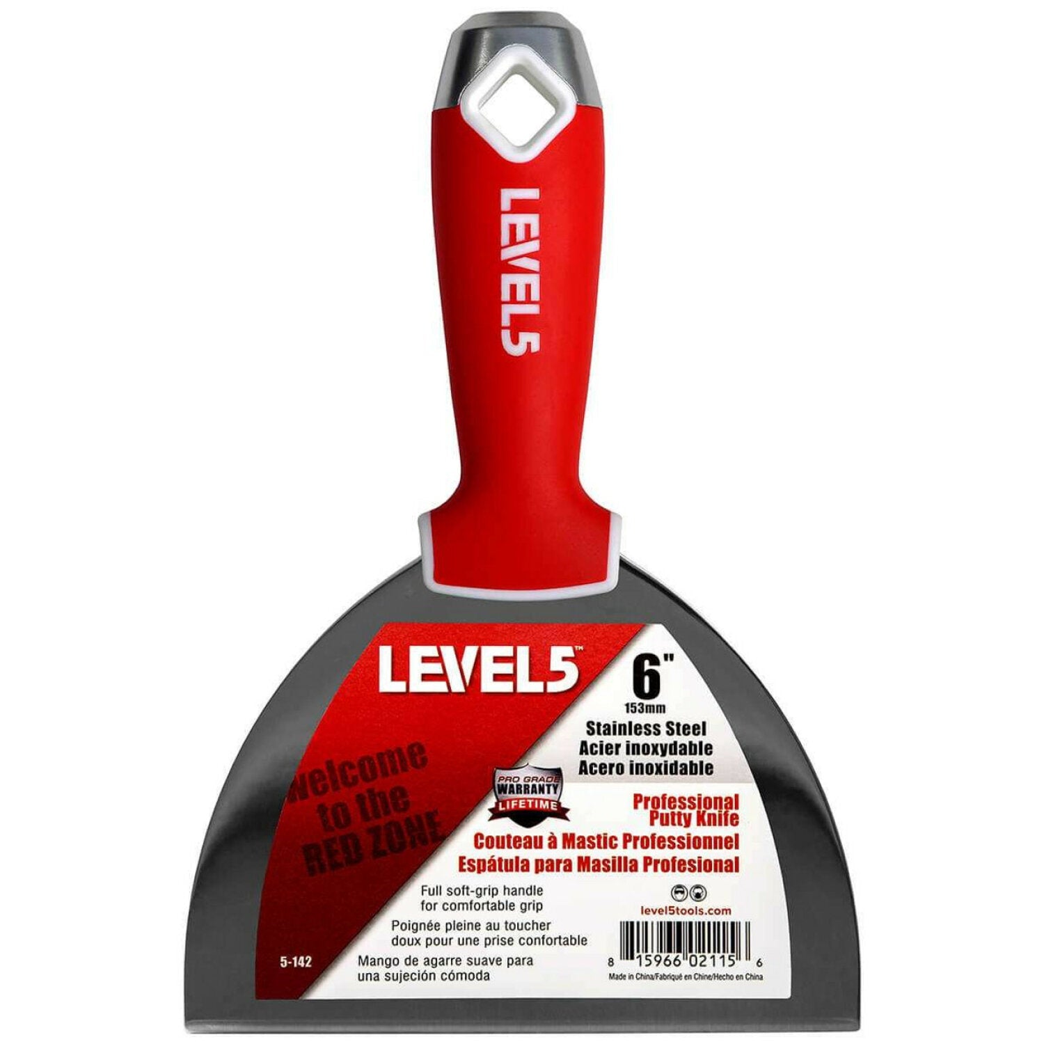 Level5 5-142 6″ Stainless Steel Joint Knife w/ Soft Grip Handle Hot on Sale