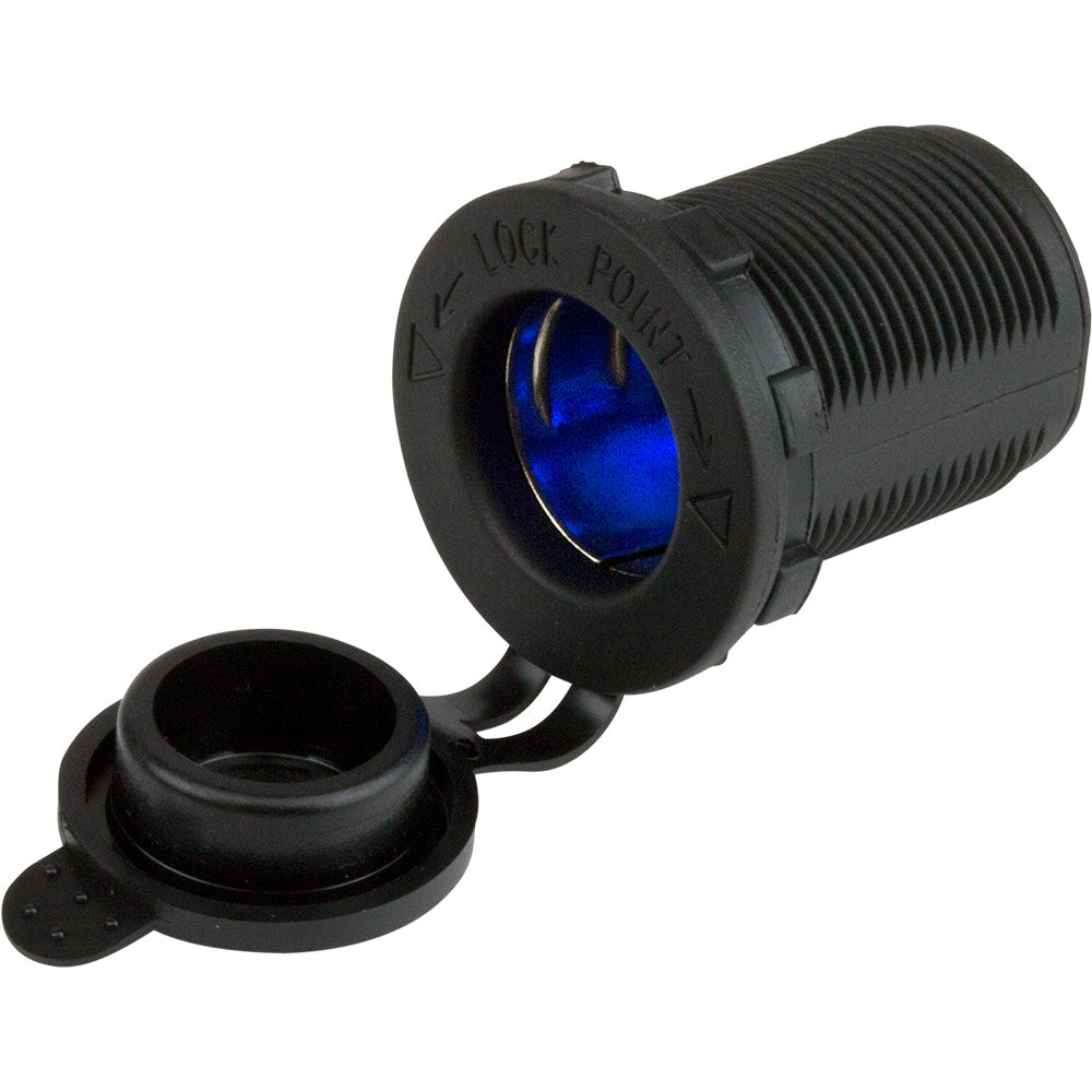 Sea-Dog 12V Power Socket w/Blue LEDs [426127-1] Hot on Sale