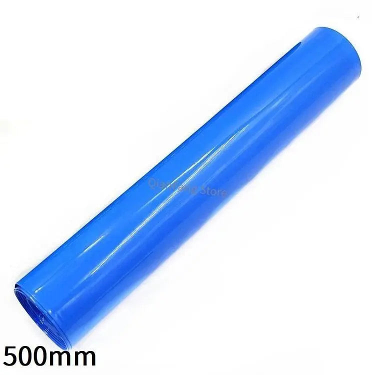 PVC Heat Shrink Tube 500mm Width Blue Protector Shrinkable Cable Sleeve Sheath Pack Cover for 18650 Lithium Battery Film Wrap Fashion
