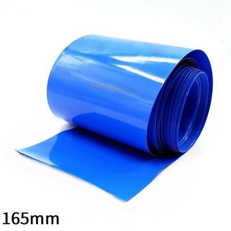 PVC Heat Shrink Tube 165mm Width Blue Protector Shrinkable Cable Sleeve Sheath Pack Cover for 18650 Lithium Battery Film Wrap Hot on Sale