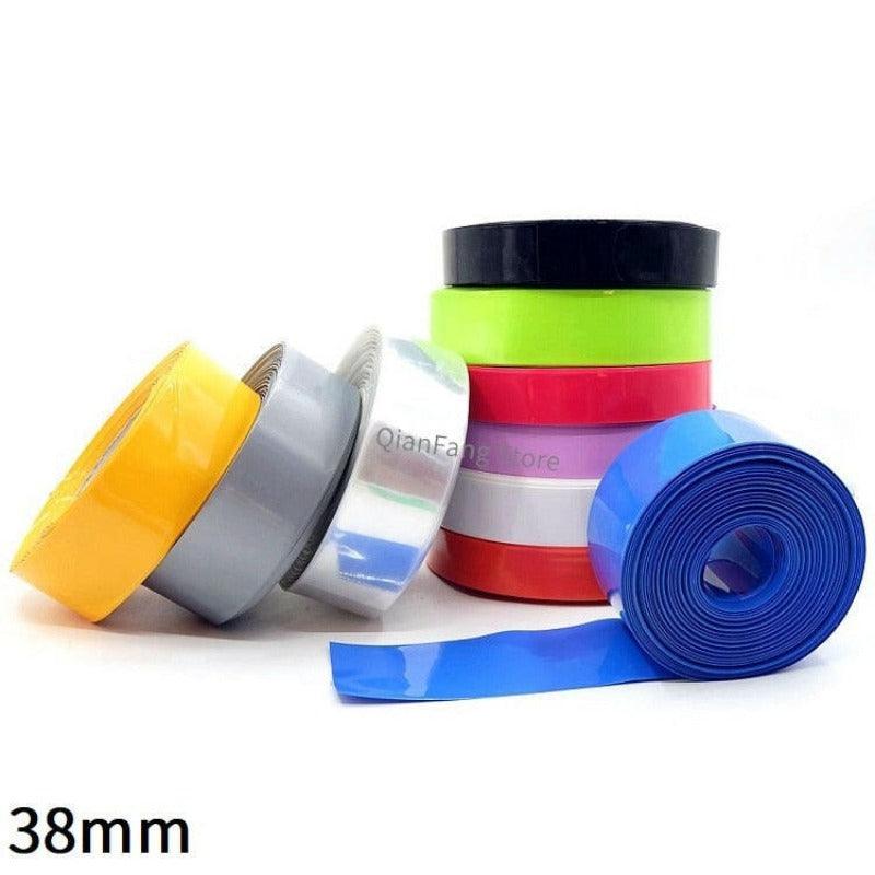 PVC Heat Shrink Tube 58mm Width Blue Clear Shrinkable Cable Sleeve Sheath Pack Cover for 18650 Lithium Battery Film Wrap Online Hot Sale
