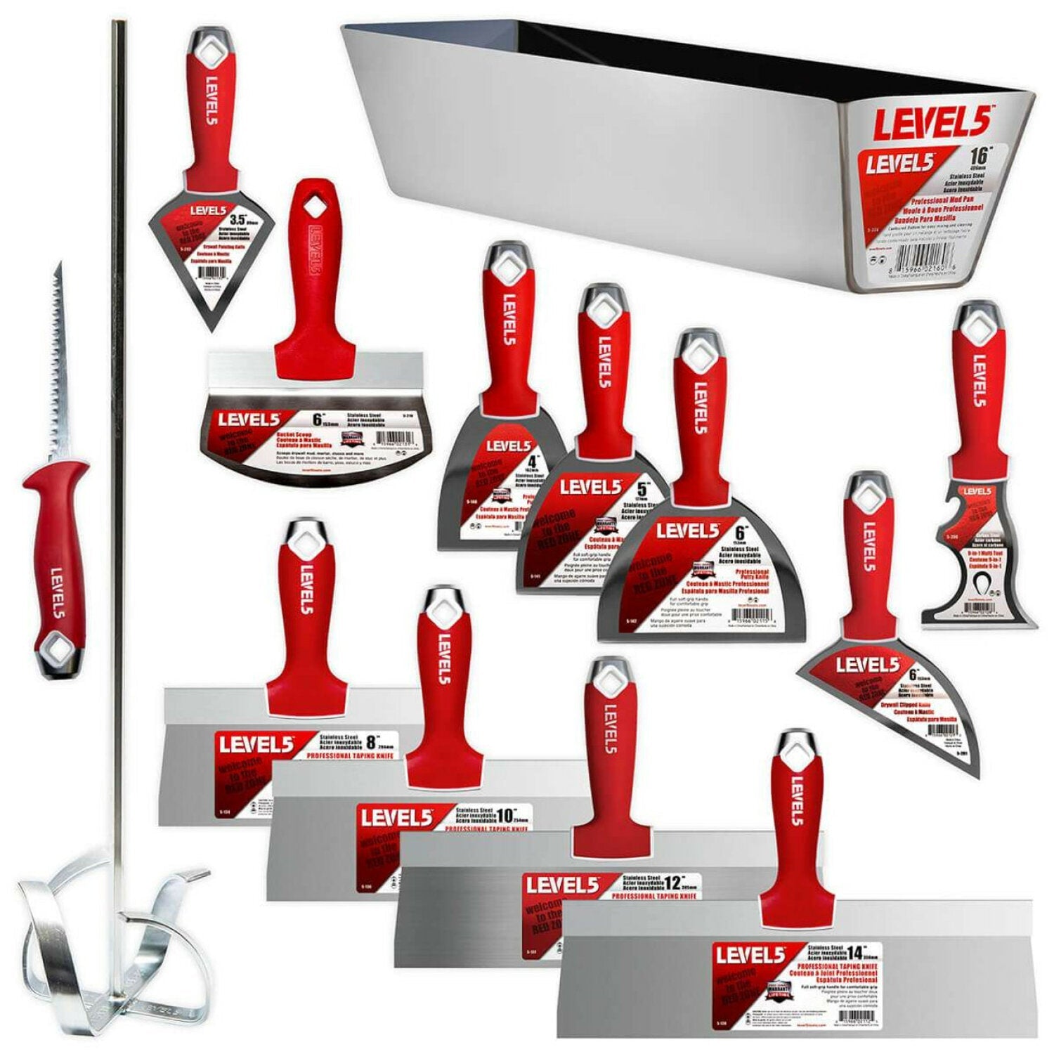 Level5 5-609 Deluxe Stainless Steel Hand Tool Set Fashion