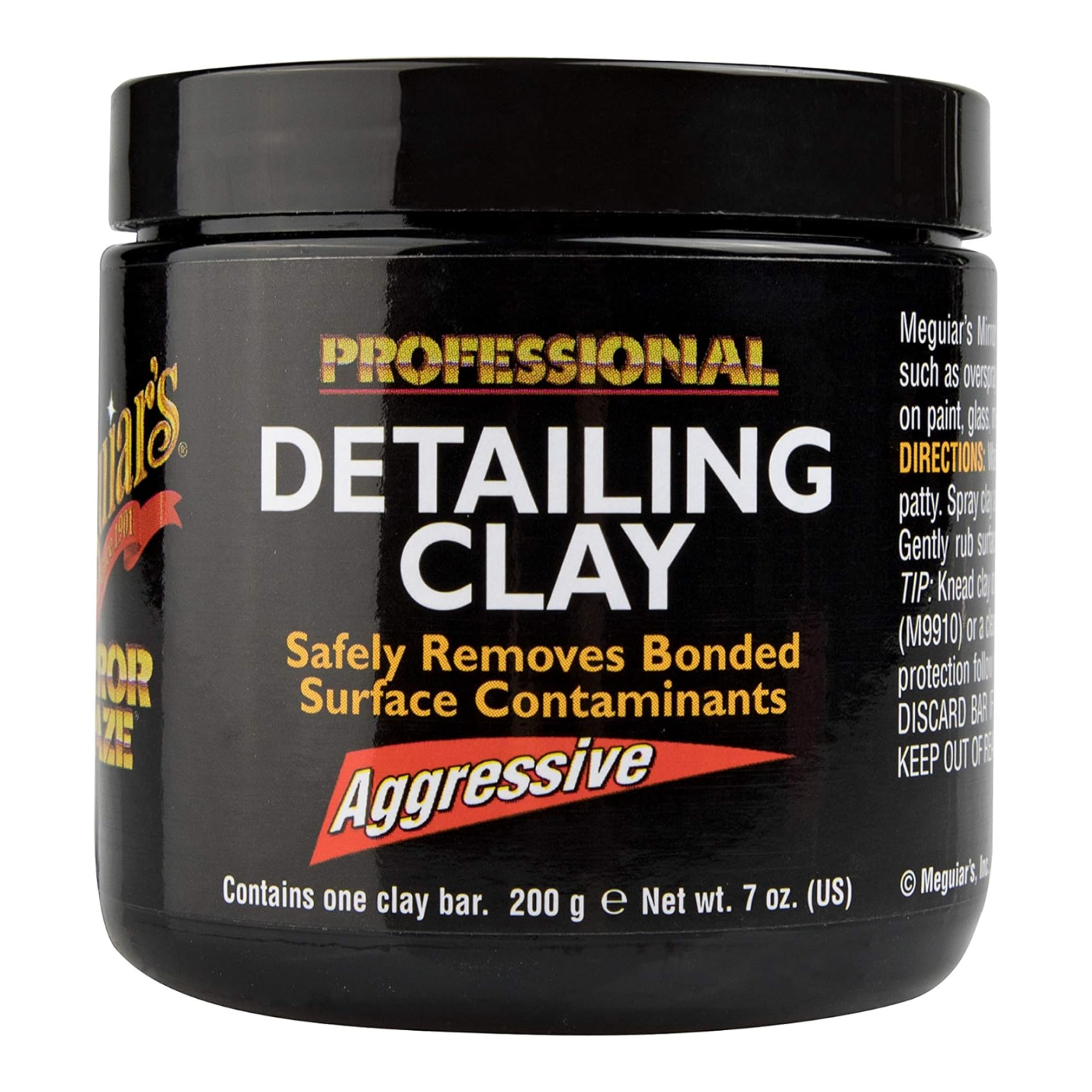 Meguiar’s C2100 Mirror Glaze Professional Detailing Clay, Aggressive, Clay Bar, 200 g. Online now