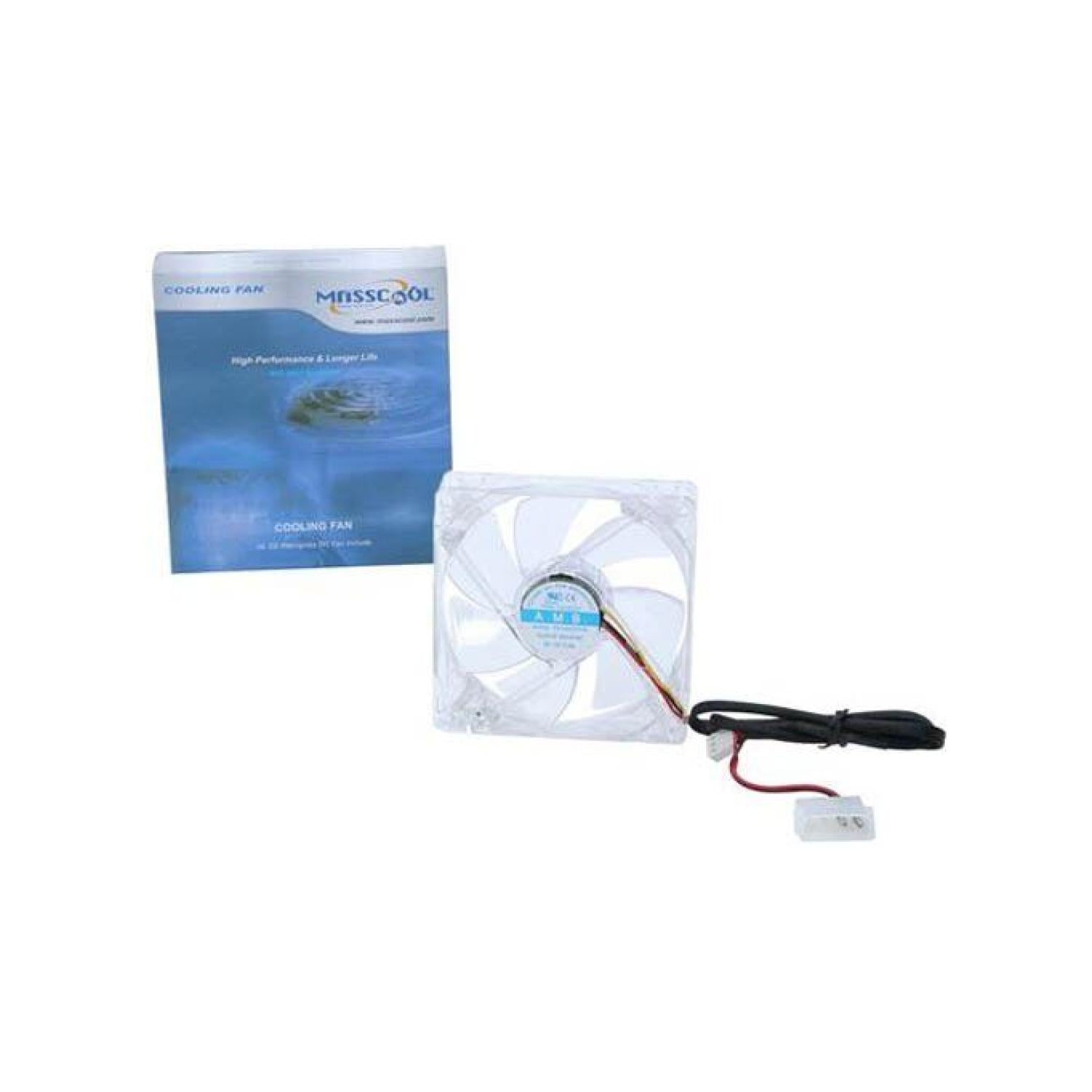 Masscool FDC09025S1M Clear Case Sleeve Bearing DC-12V Cooling Fan, 90 x 25 mm Online