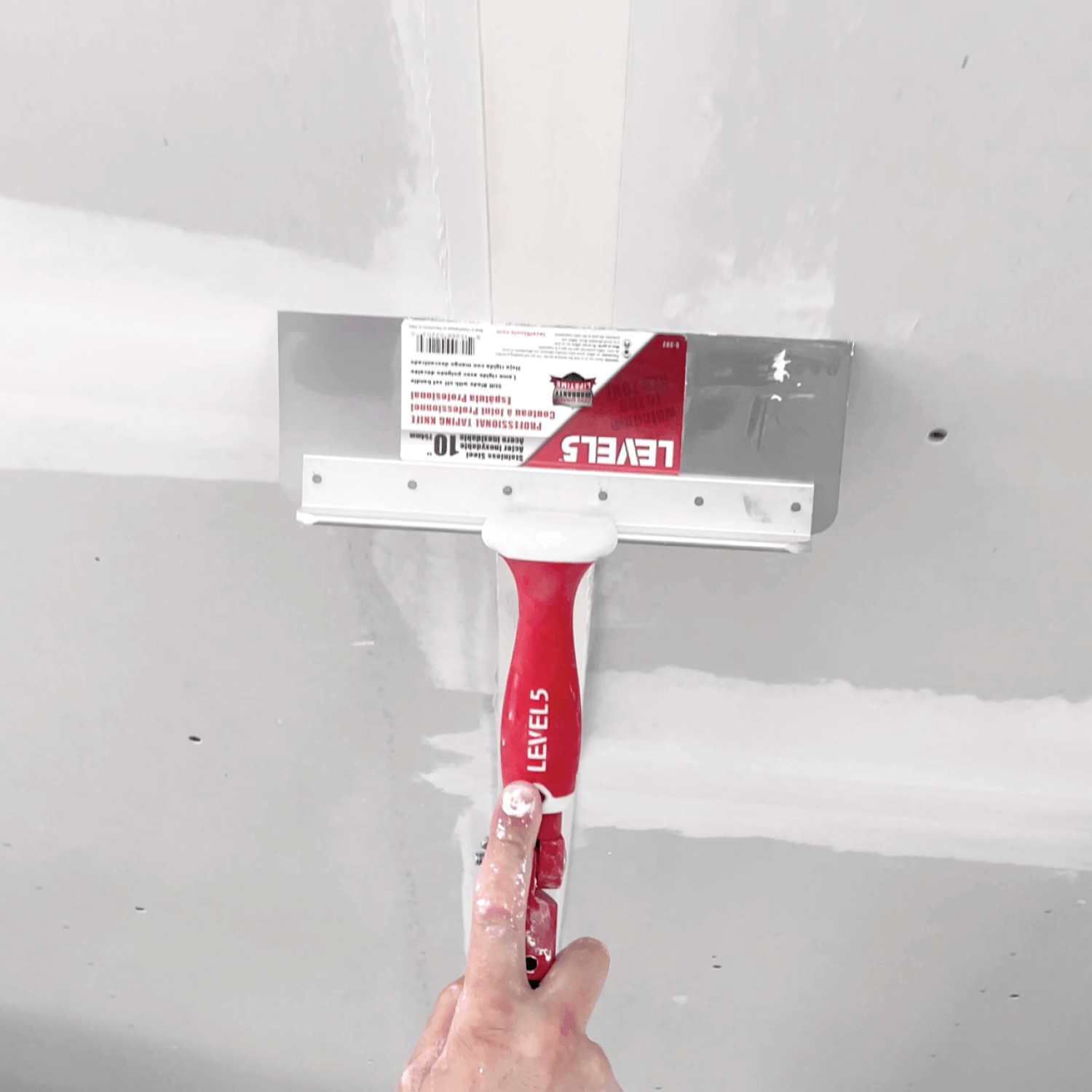 Level5 5-386 14″ Stainless Steel 0.6mm Stiff Blade Offset Taping Knife Online Sale