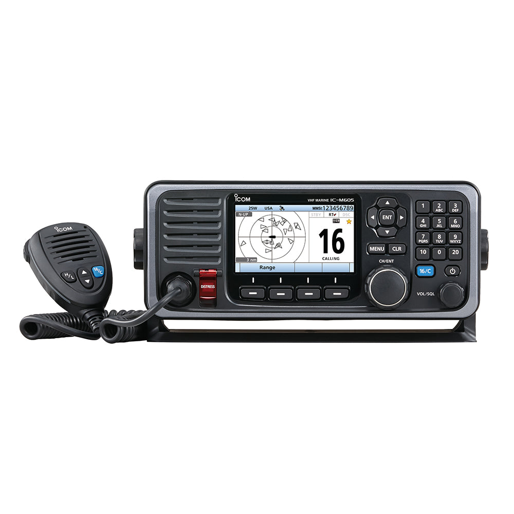 Icom M605 Fixed Mount 25W VHF w/Color Display  AIS [M605 41] Online