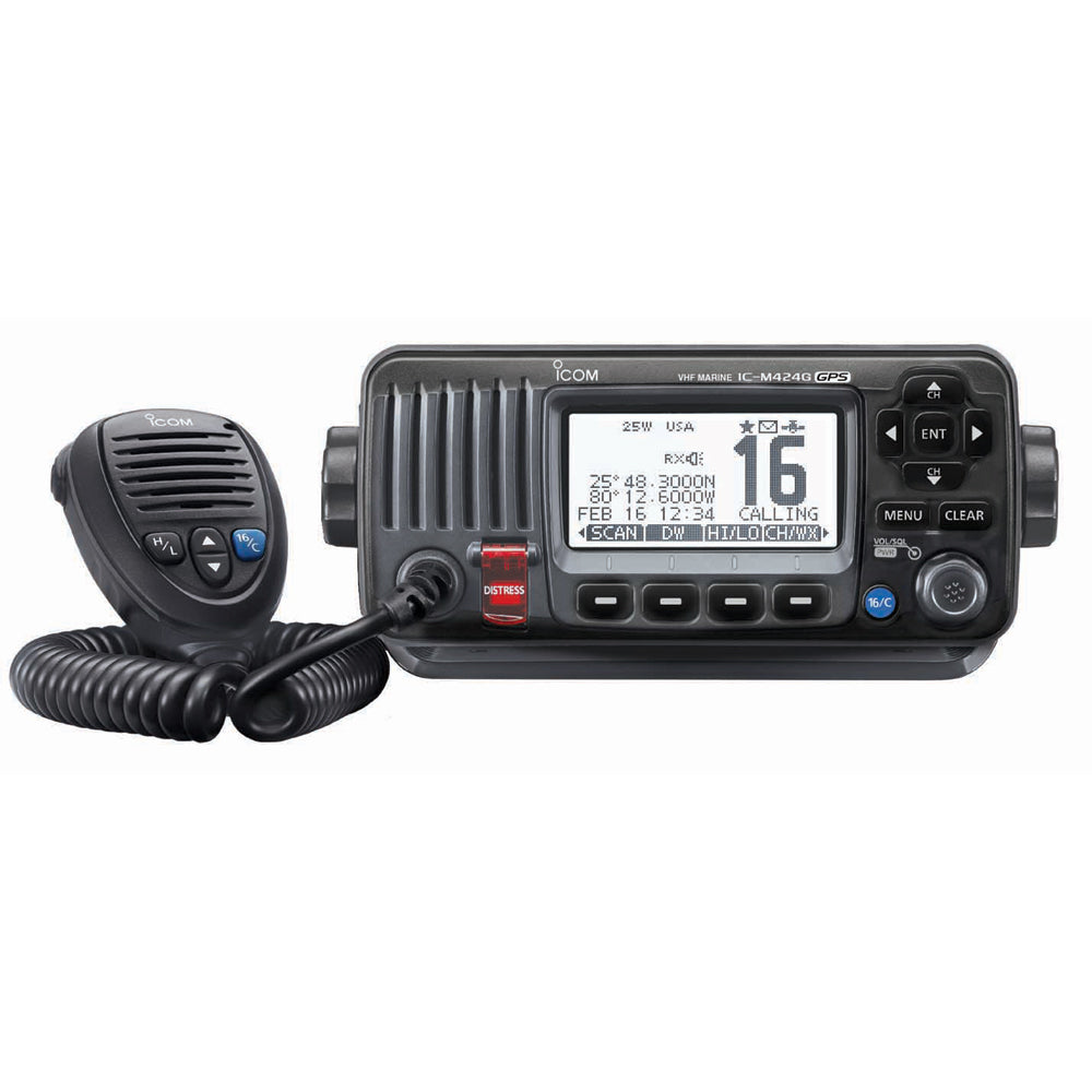 Icom M424G Fixed Mount VHF w/Built-In GPS – Black [M424G 41] Online Sale