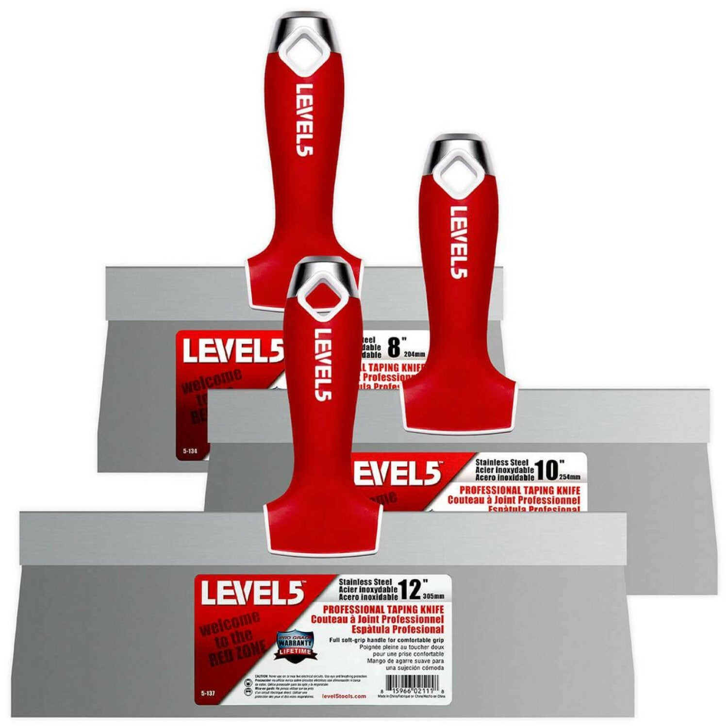 Level5 5-619 Stainless Steel Taping Knife 3-Pack Fashion