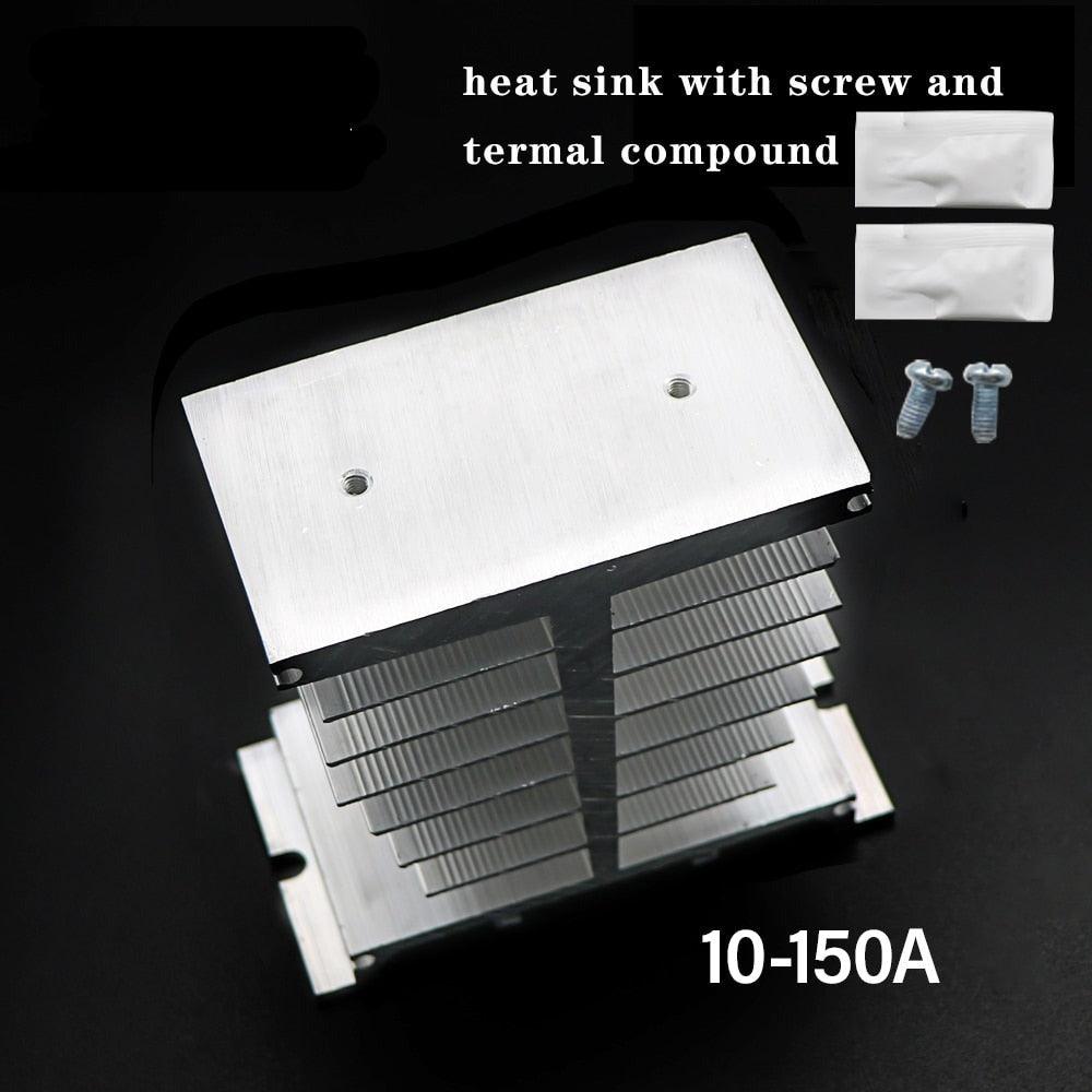 Radiator For Single Phase 10A 25A 40A 60A 80A 100A 120A 150A Aluminum Heat Sink SSR-10DA 25DA 40DA 1 Phase Solid State Relay Discount
