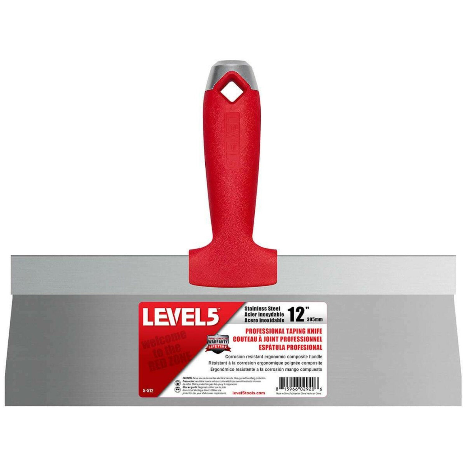 Level5 5-512 12″ Stainless Steel Taping Knife with Composite Handle Online now