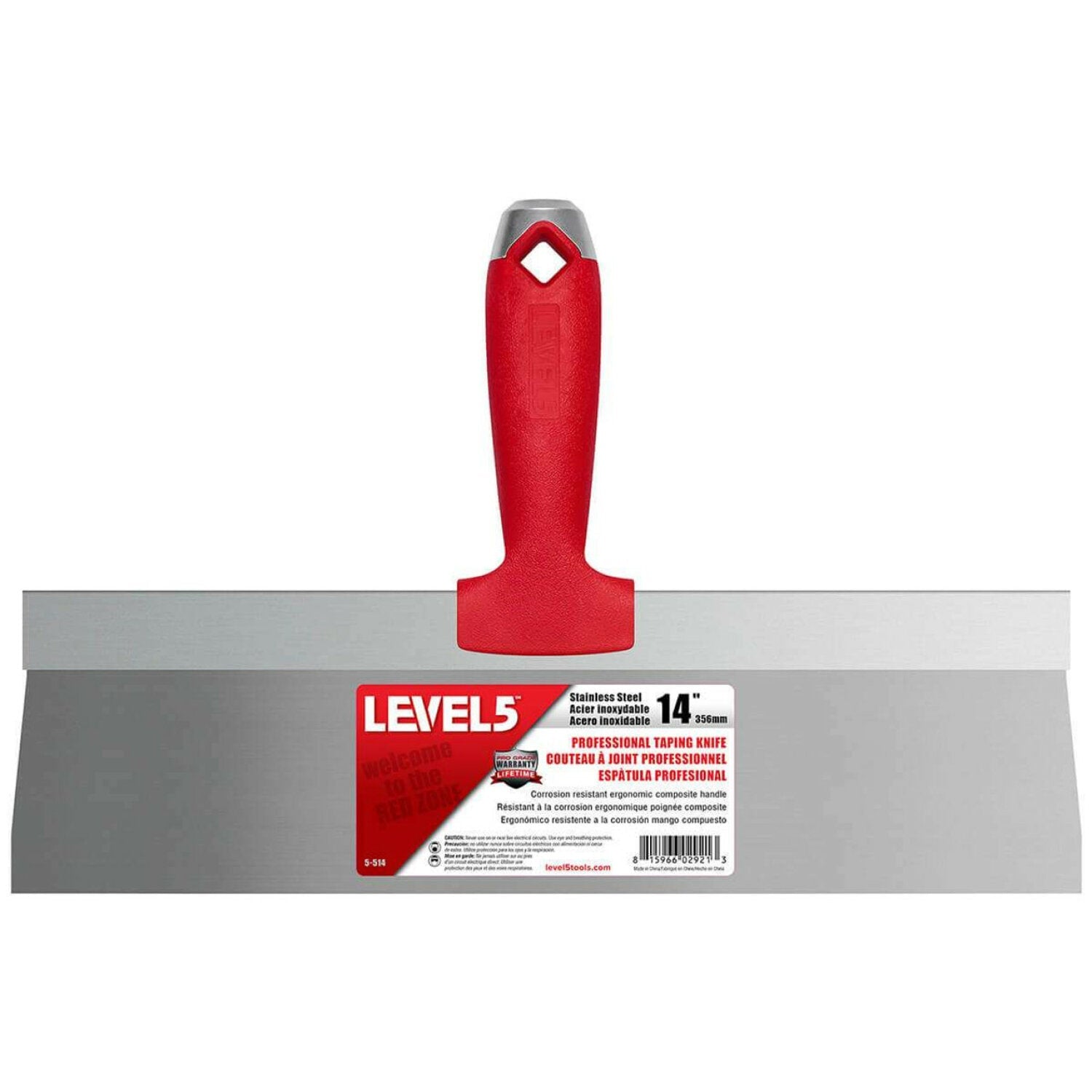 Level5 5-514 14″ Stainless Steel Taping Knife with Composite Handle Sale