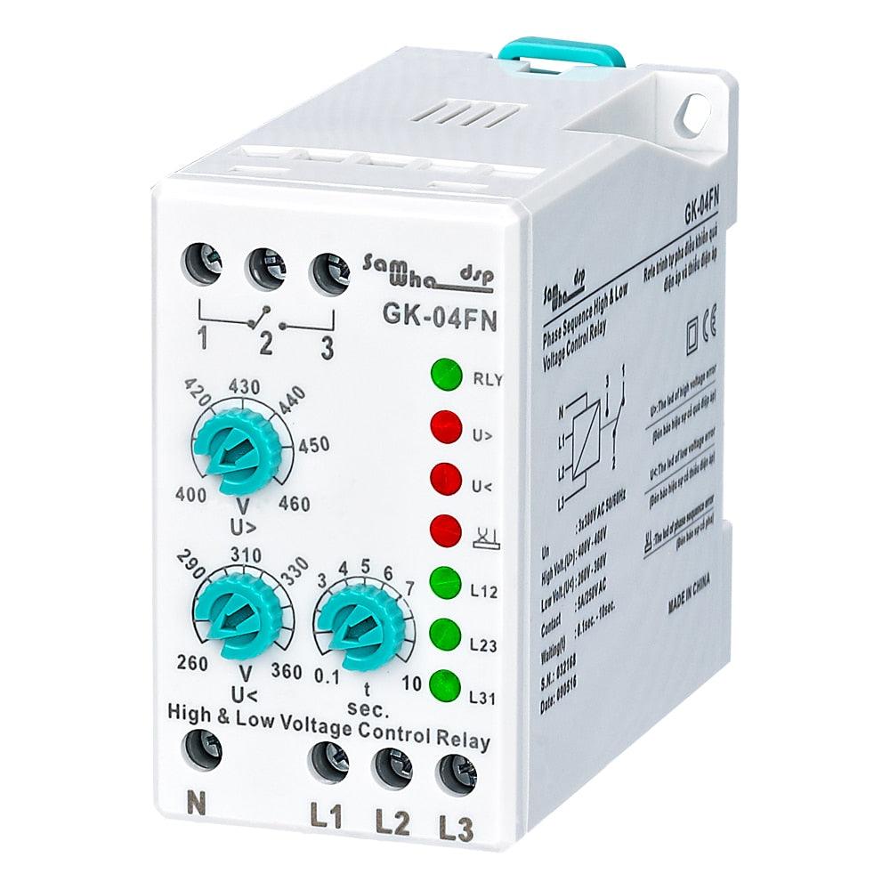 Samwha-Dsp GK-04FN Phase Control Adjustable Protection Relay (3*380V With Neutral Wire) Hot on Sale