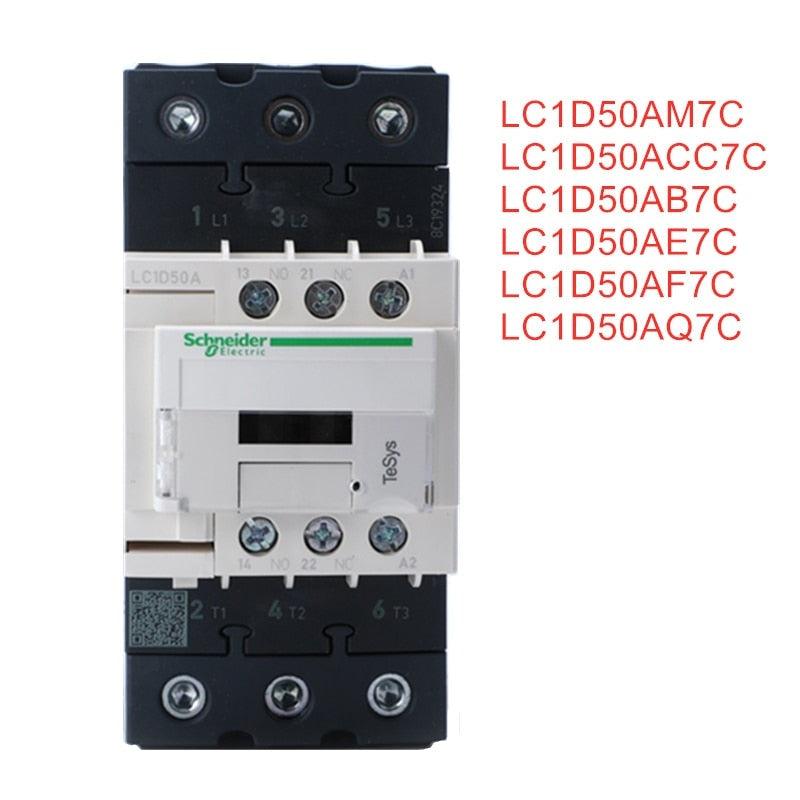 Schneider Electric 3P 50A AC Contactor LC1D50AM7C LC1D50ACC7C LC1D50AB7C LC1D50AE7C LC1D50AF7C LC1D50AQ7C Sale