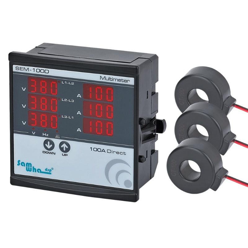 Samwha-Dsp SEM-XXD Digital Multimeter, Contains 3 C.T, Three Phase Volt(L-L),(L-N) Online
