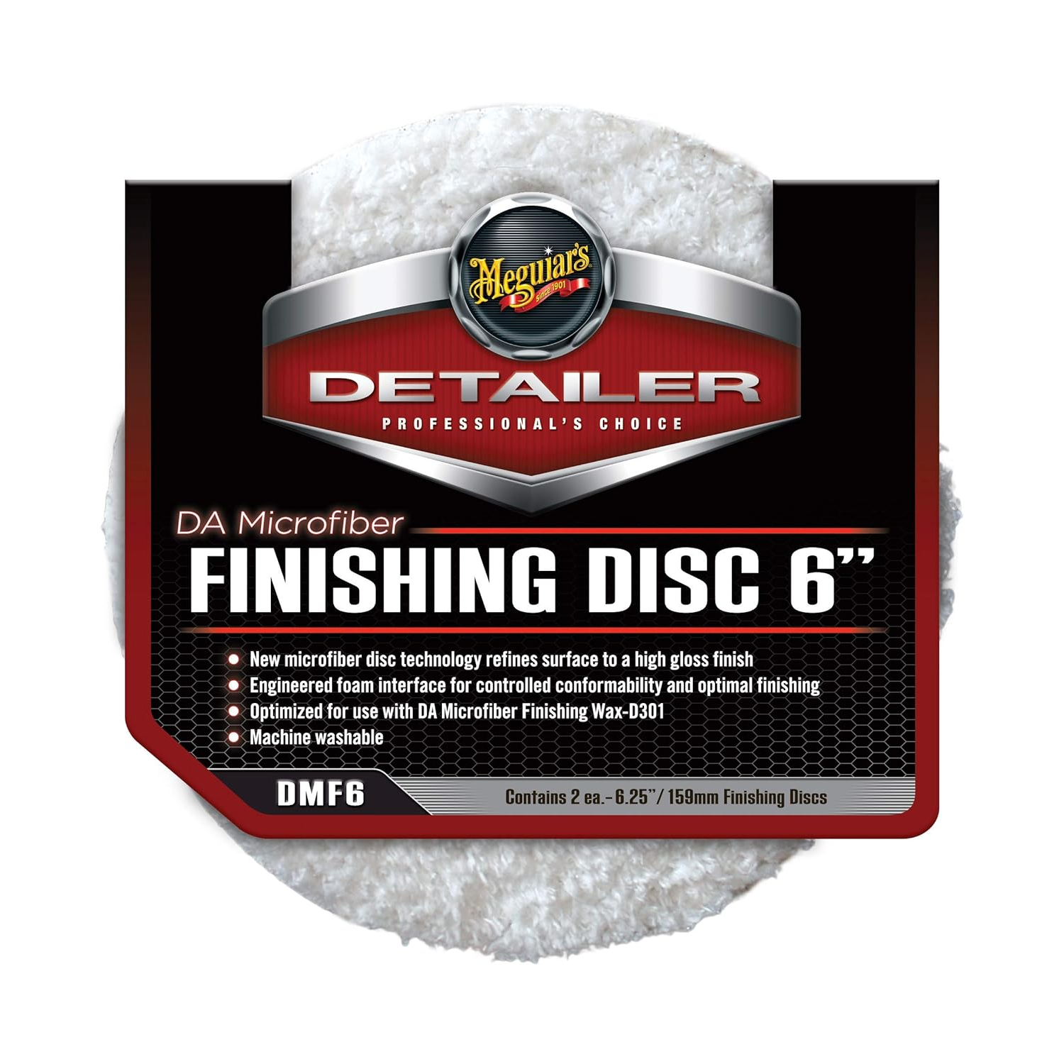 Meguiar’s DMF6 DA Microfiber Finishing Discs, 6″, 2-Pack Online Sale