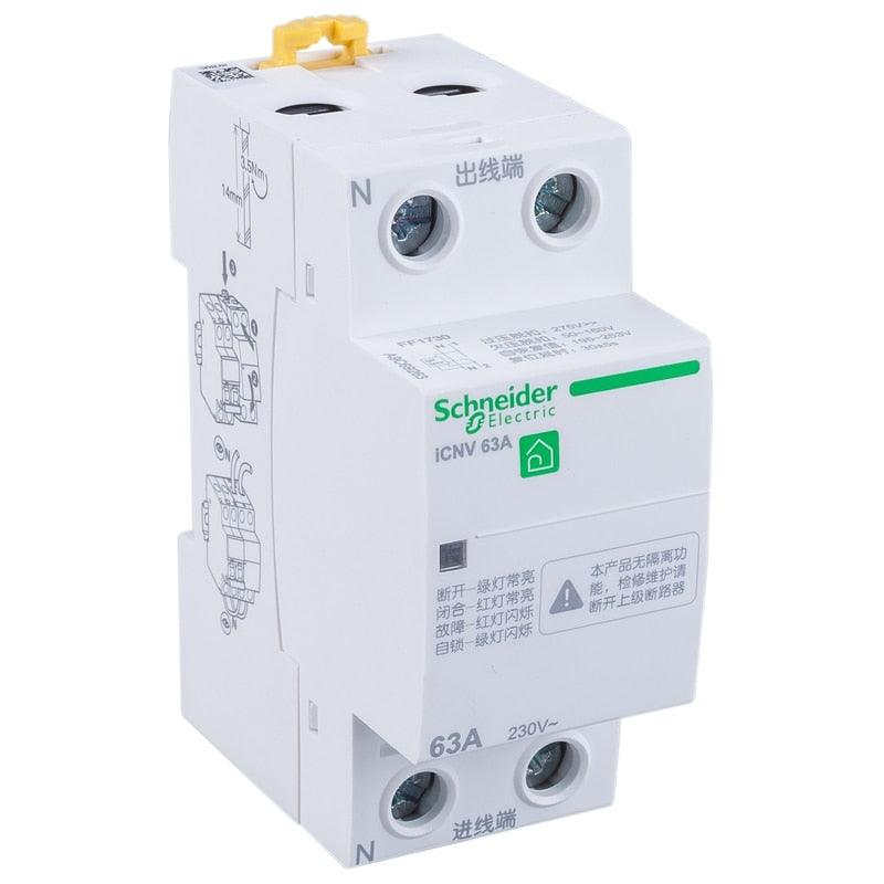Schneider Electric Acti-9 ICNV 2P 32A 40A 50A 63A Self-Recovery Over Voltage Protector Relay Online now