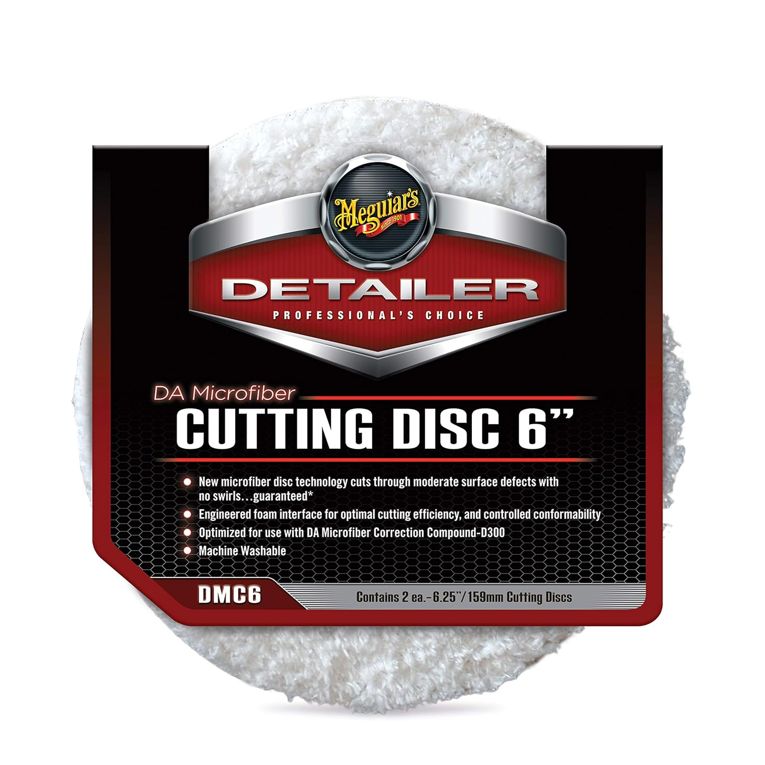 Meguiar’s DMC6 DA Microfiber Cutting Discs, 6″, 2-Pack Discount