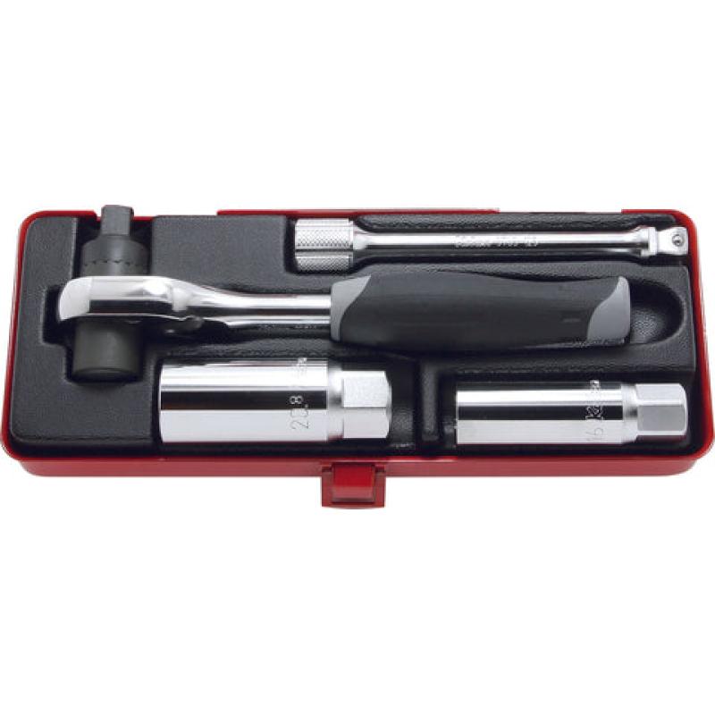Ko-Ken 3225A 3/8 Sq. Dr. Torque Ratchet Set For Spark Plug 4 pieces on Sale