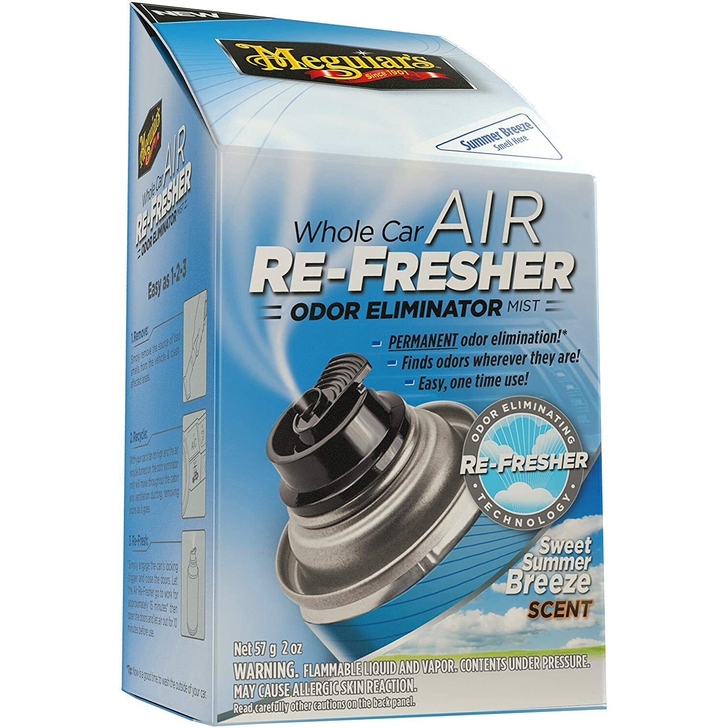 Meguiar’s G16602 Whole Car Air Re-Fresher, Sweet Summer Breeze Scent Hot on Sale