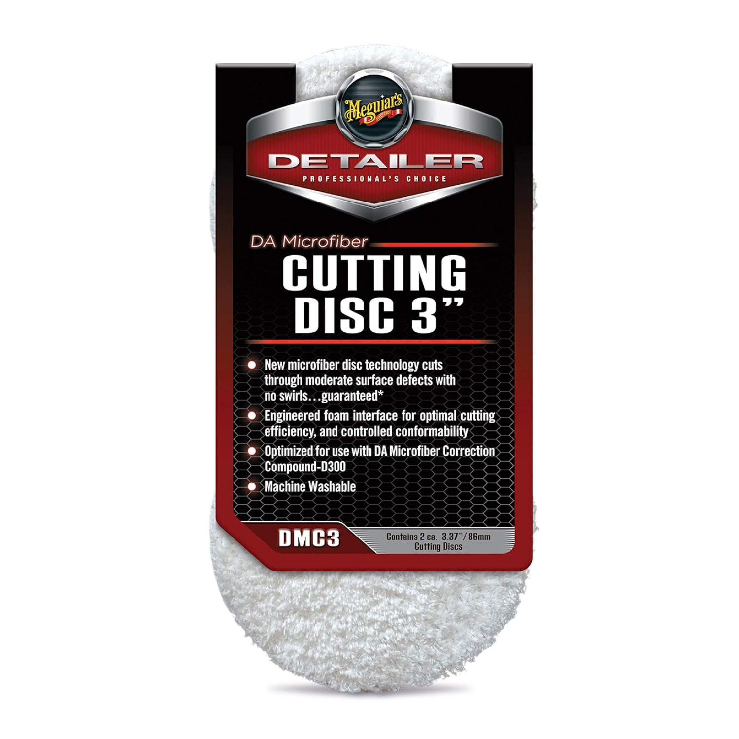 Meguiar’s DMC3 DA Microfiber Cutting Discs, 3″, 2-Pack Fashion