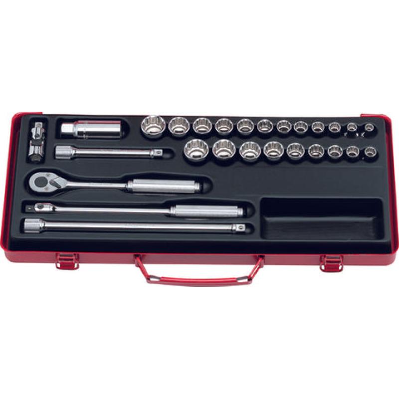 Ko-Ken 3206A 3/8 Sq. Dr. Socket set 6, 12 point 17 pieces Online