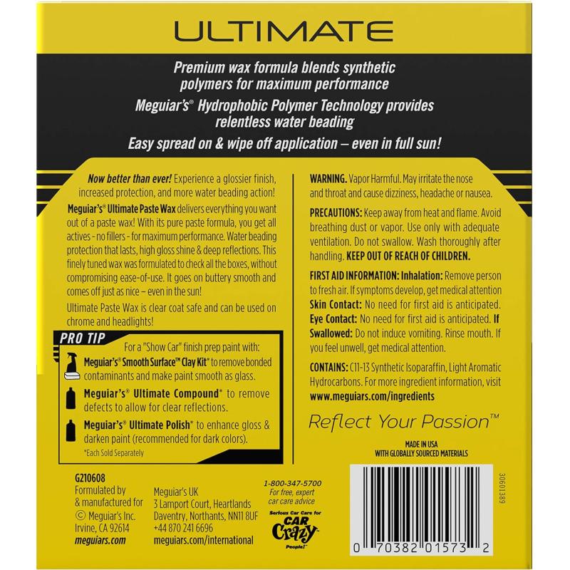 Meguiar’s G210608 Ultimate Paste Wax, 8 .oz Sale
