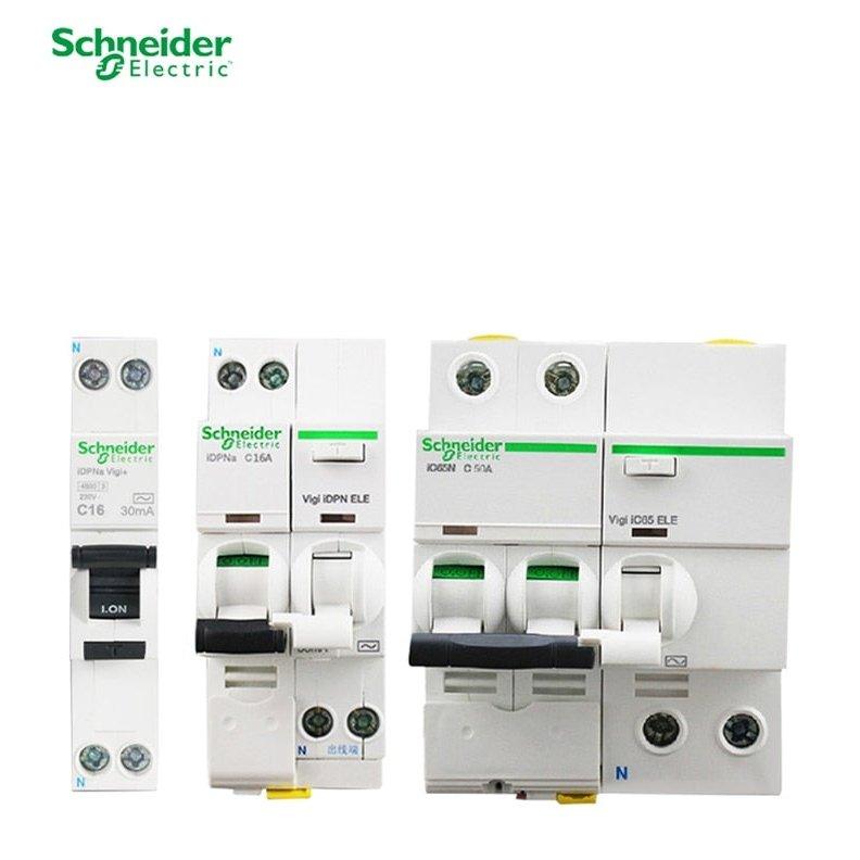 Schneider Electric MCB iC65N 2P Mini Circuit Breaker with 30mA Leakage Protection Vigi ELE 50A 63A Sale