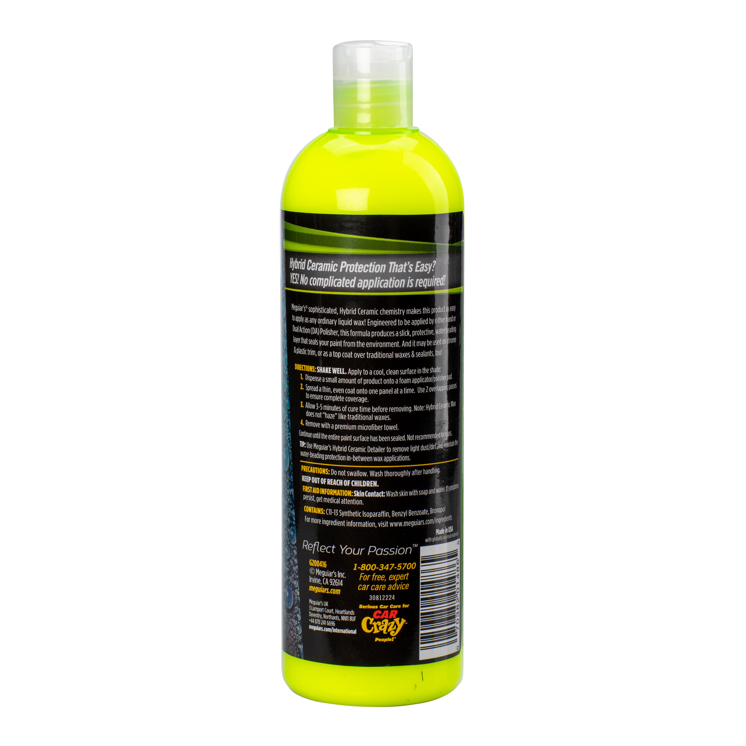 Meguiar’s G200416 Hybrid Ceramic Liquid Wax, 16 .oz Supply
