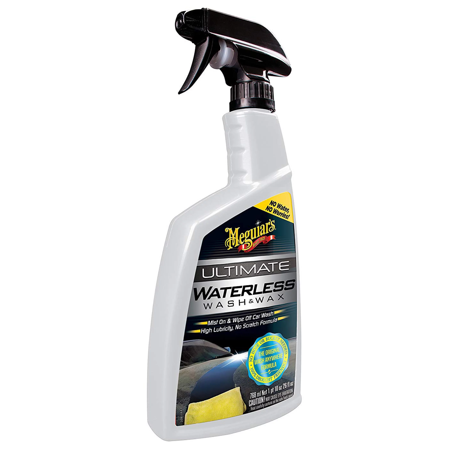 Meguiar’s G3626 Ultimate Waterless Wash & Wax, 26 .oz, Spray Supply