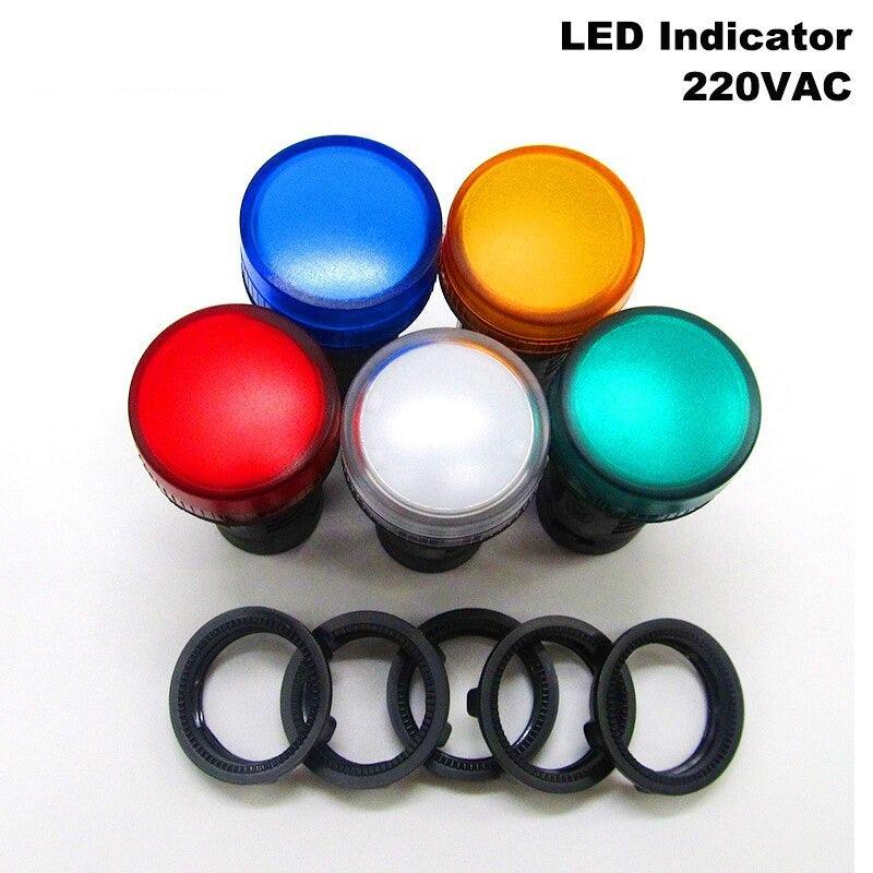 Schneider-  XB2BVM4LC 220VAC button LED Signal Indicator| Color Optional Hot on Sale