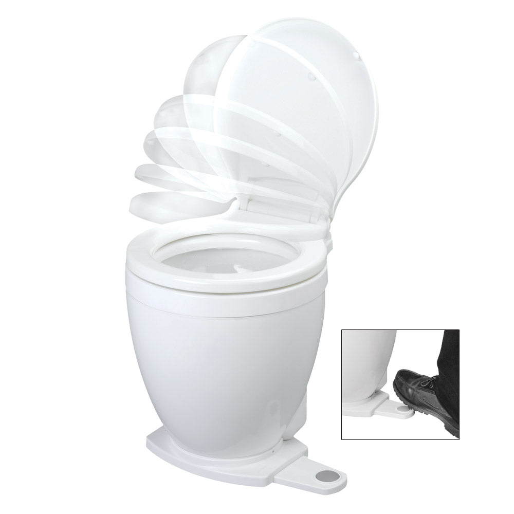 Jabsco Lite Flush Electric 12V Toilet w/Footswitch [58500-0012] Online Hot Sale