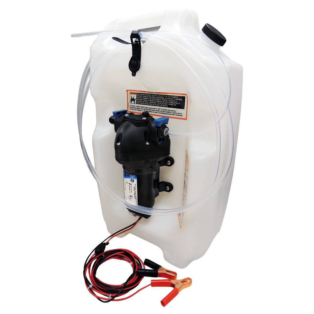 Jabsco Flat Tank Oil Changer System – 3-1/2 Gallon Tank – 12V [17860-2012] Online