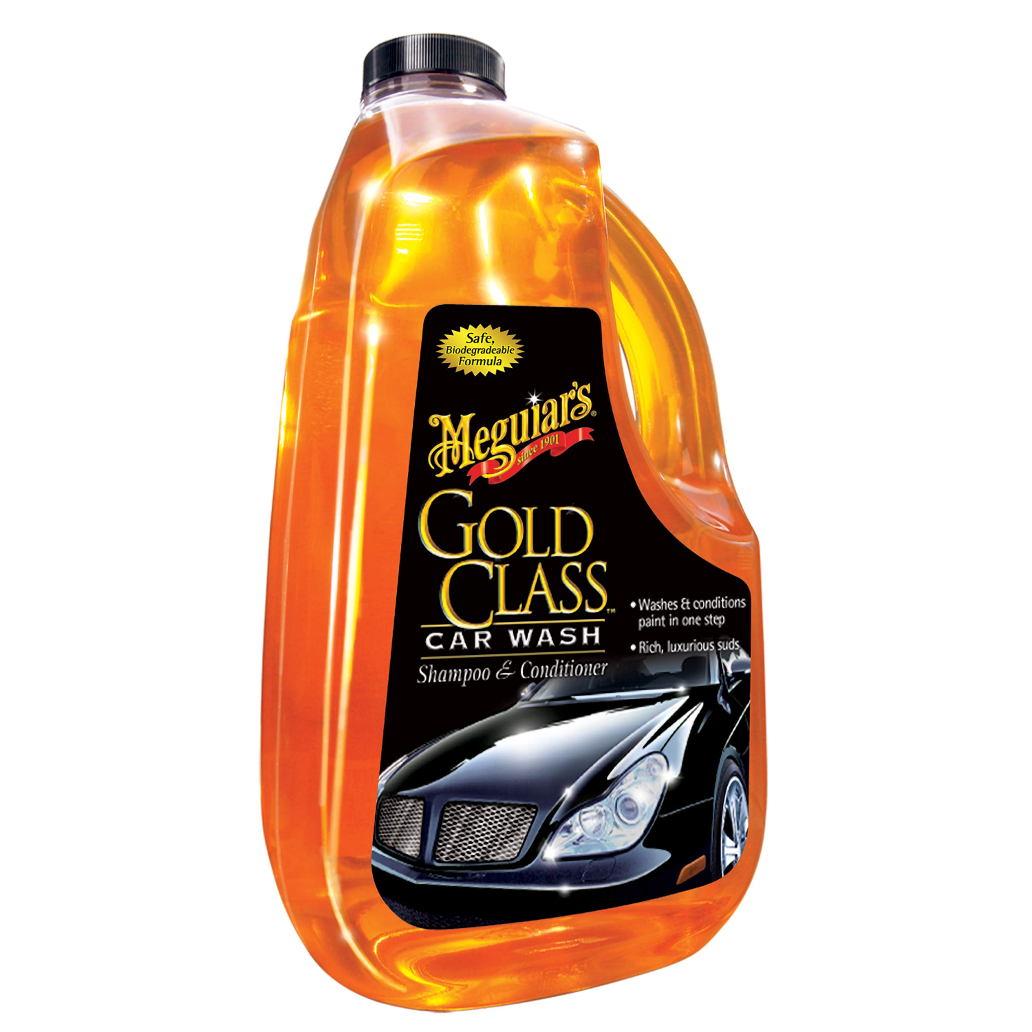 Meguiar’s G7164 Gold Class Car Wash Shampoo & Conditioner, 64 .oz, Liquid Supply