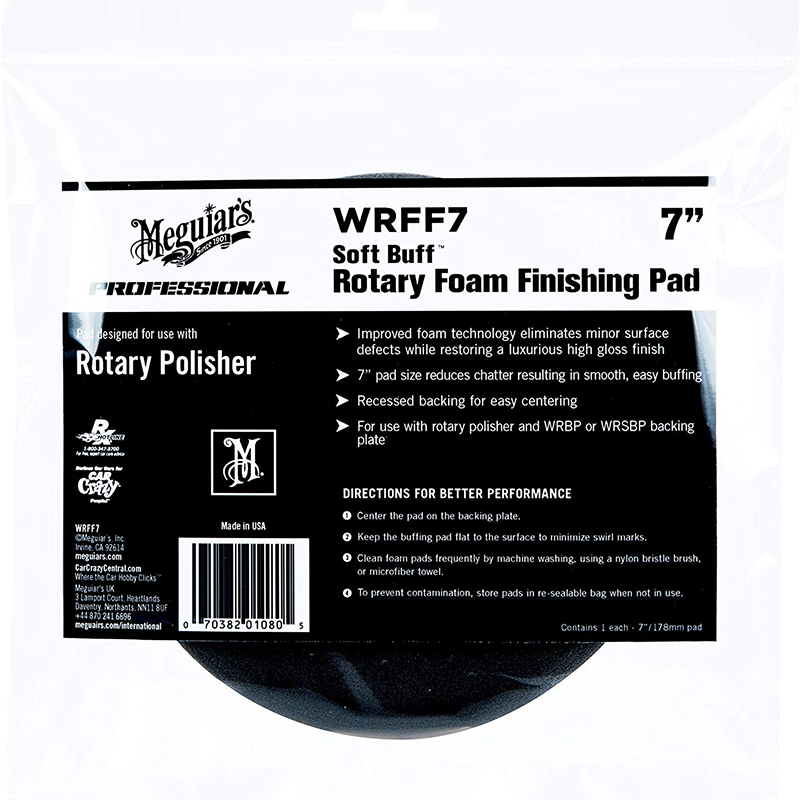 Meguiar’s® WRFF7 Soft Buff Rotary Foam Finishing Pad, 7″ Hot on Sale