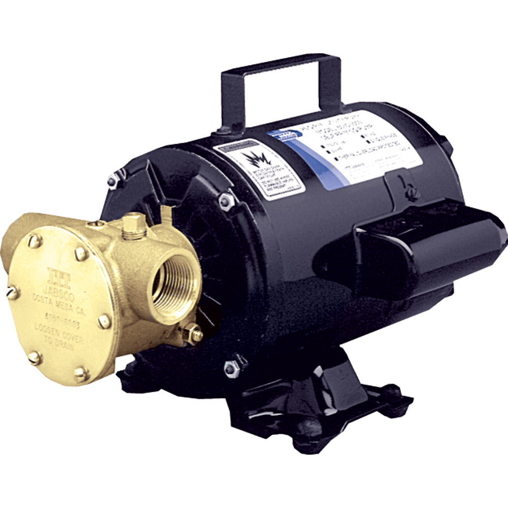 Jabsco Utility Pump w/Open Drip Proof Motor – 115V [6050-0003] Sale