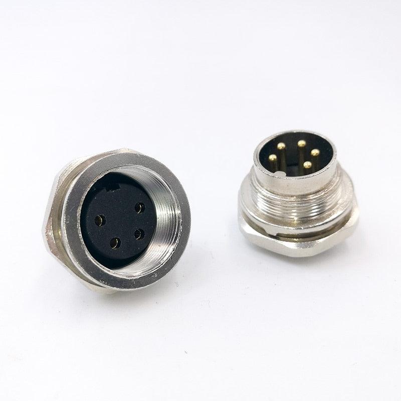 Sensor Connector M16 Flange Socket Male&Female panel back mount Hot on Sale